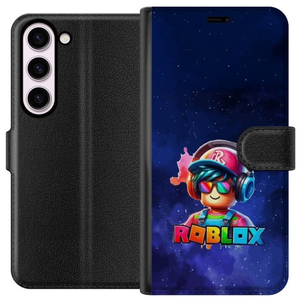 Kompatibel Tegnebogsetui til Samsung Galaxy S23 Roblox Space Explorer-design futuristisk rumtema med farverige detaljer spilfornemmelse og neonlys i Kompatibel Tegnebogsetui til Samsung Galaxy S23 Roblox Space Explorer-design futuristisk rumtema med farverige detaljer spilfornemmelse og neonlys i