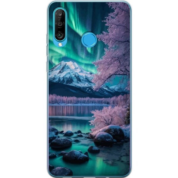 Kompatibelt Mobilskal till Huawei P30 lite Norrsken