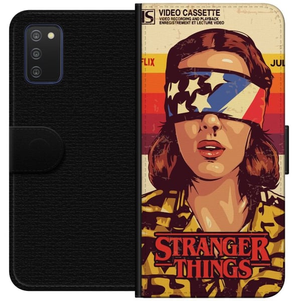 Kompatibelt Lommeboketui til Samsung Galaxy A03s Stranger Things VHS