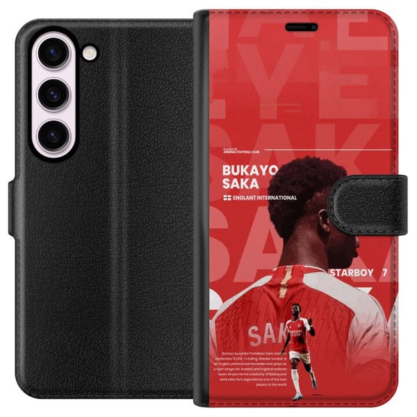 Kompatibelt Lommeboketui til Samsung Galaxy S23 Bukayo Saka Arsenal England 16 målgivende pasninger til tross for skade fotball ving rask kreativ off