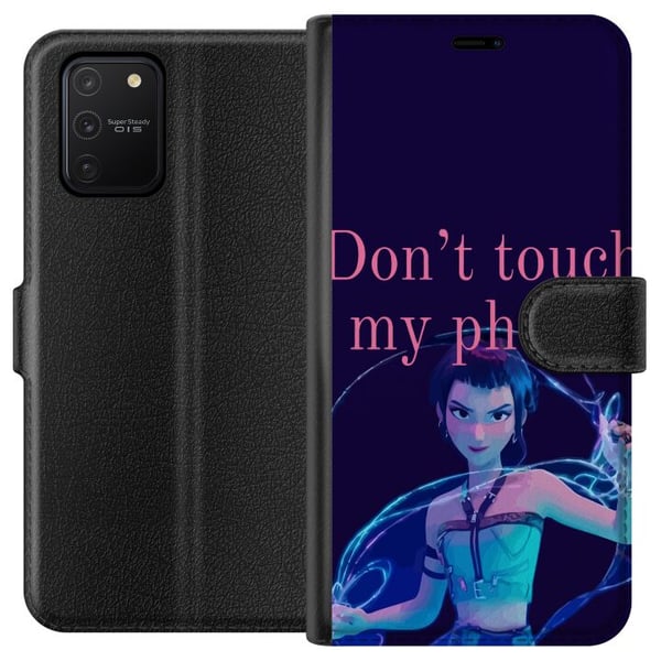 Kompatibelt Lommeboketui til Samsung Galaxy S10 Lite K-pop Ikke rør telefonen min – Morsom illustrasjon med animert karakter Kompatibelt Lommeboketui til Samsung Galaxy S10 Lite K-pop Ikke rør telefonen min – Morsom illustrasjon med animert karakter
