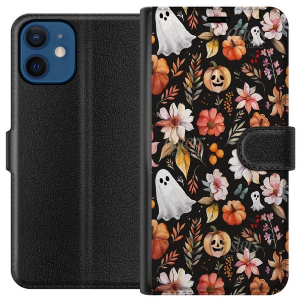 Yhteensopiva Lompakkokotelo Apple iPhone 12 mini Halloween Kurpitsat Haamupuku Naamio
