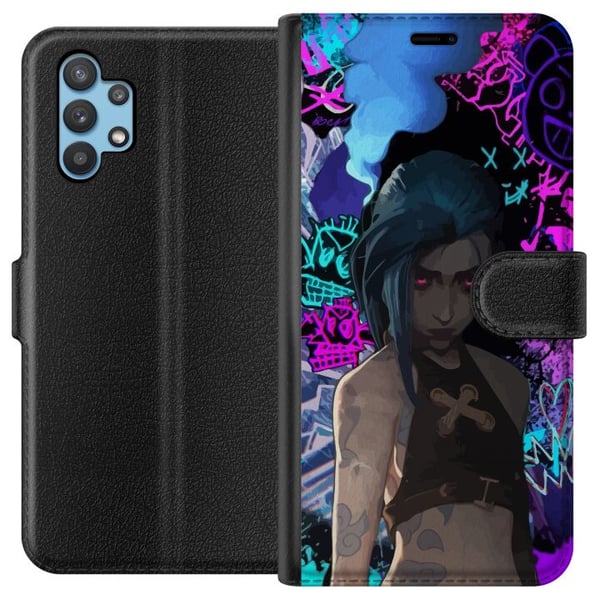 Kompatibelt Plånboksfodral till Samsung Galaxy A32 5G Arcane, League of Legends Kompatibelt Plånboksfodral till Samsung Galaxy A32 5G Arcane, League of Legends