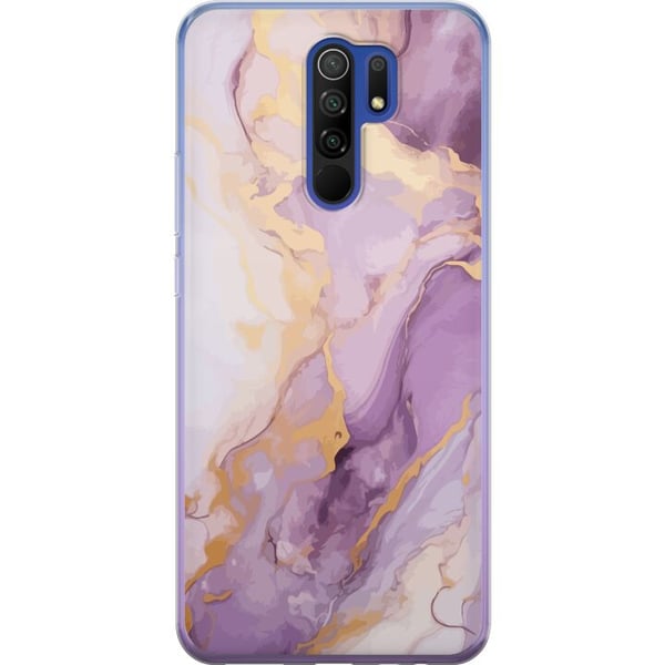 Kompatibel Mobilcover til Xiaomi Redmi 9 Marmor Lilla Guld