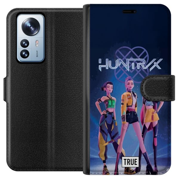 Kompatibel Tegnebogsetui til Xiaomi 12 Pro KPop Demon Hunters 2 HuntrX-piger – futuristisk motiv med stærk KPop-attitude og cyberpunk-stil