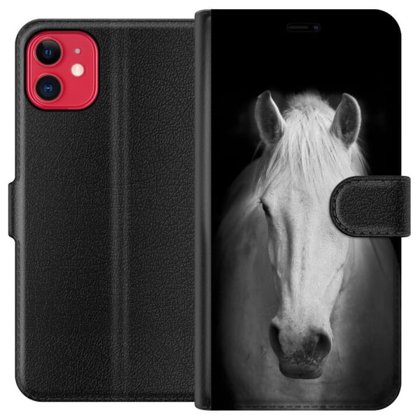 Kompatibelt Plånboksfodral till Apple iPhone 11 Häst Kompatibelt Plånboksfodral till Apple iPhone 11 Häst