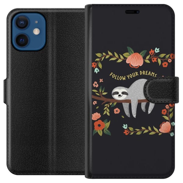 Yhteensopiva Lompakkokotelo Apple iPhone 12 mini Viisauden laiskuus