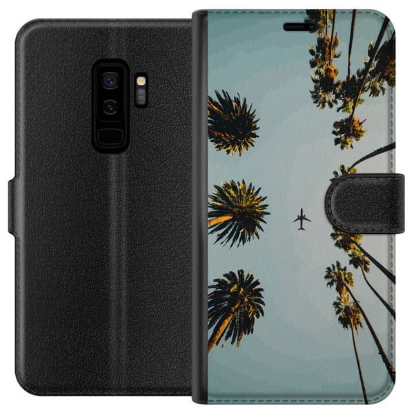 Kompatibelt Plånboksfodral till Samsung Galaxy S9+ Sommar, flygplan Kompatibelt Plånboksfodral till Samsung Galaxy S9+ Sommar, flygplan