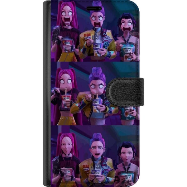 Kompatibelt Lommeboketui til Samsung Galaxy S10 Lite Samlefigur KPop Demon Hunters mørk stil