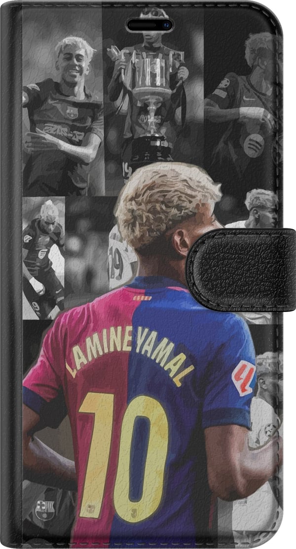 Kompatibelt Lommeboketui til Apple iPhone 12 Pro Max FCB Yamal Barcelona fremtidens fotballstjerne