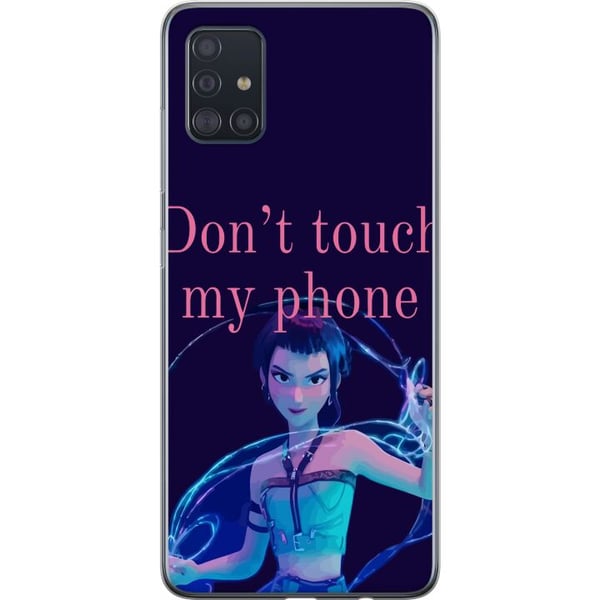 Kompatibelt Mobildeksel til Samsung Galaxy A51 K-pop Ikke rør telefonen min – Morsom illustrasjon med animert karakter Kompatibelt Mobildeksel til Samsung Galaxy A51 K-pop Ikke rør telefonen min – Morsom illustrasjon med animert karakter