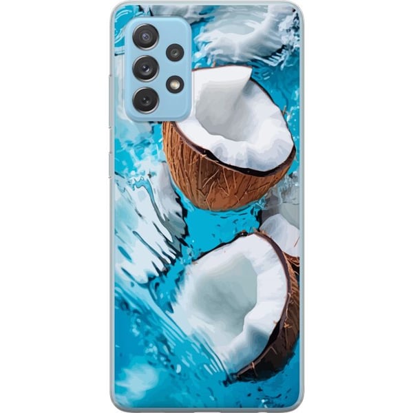 Kompatibelt Mobildeksel til Samsung Galaxy A52 5G Kokosnøtt Basseng Sommer Strand Paradis Kompatibelt Mobildeksel til Samsung Galaxy A52 5G Kokosnøtt Basseng Sommer Strand Paradis