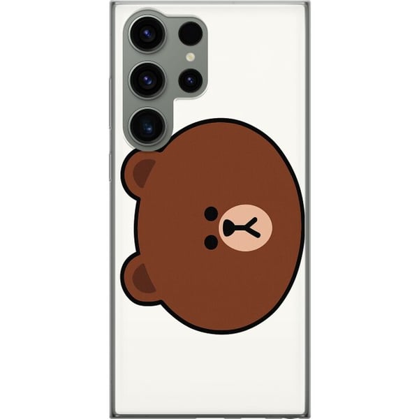 Kompatibelt Mobildeksel til Samsung Galaxy S23 Ultra line friends brown Kompatibelt Mobildeksel til Samsung Galaxy S23 Ultra line friends brown