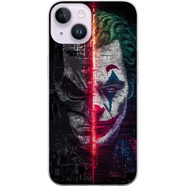 Yhteensopiva Puhelinkuori Apple iPhone 14 Plus Batman Joker -juliste DC Comics Gothamin roistot jaetut kasvot Dark Knight -elokuva retrofanitaide san