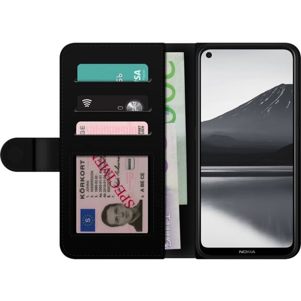Kompatibel Tegnebogsetui til Nokia 3.4 Stitch Disney blå alien Lilo og Stitch kawaii-karakter nattehimmel stjernehimmel sød tegnekunst