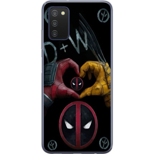 Kompatibelt Mobildeksel til Samsung Galaxy A03s Deadpool & Wolverine Kjærlighet