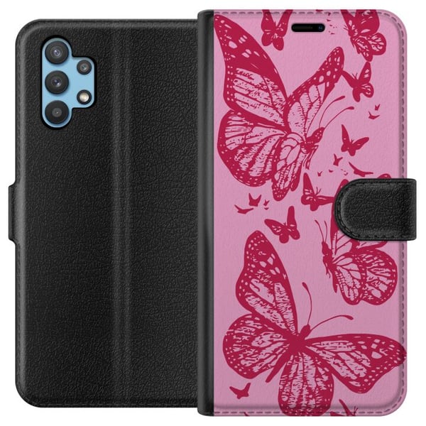 Kompatibelt Plånboksfodral till Samsung Galaxy A32 5G Vingade Skönheter Kompatibelt Plånboksfodral till Samsung Galaxy A32 5G Vingade Skönheter