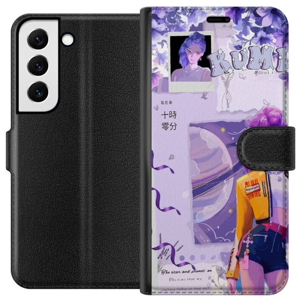 Yhteensopiva Lompakkokotelo Samsung Galaxy S22 5G Kpop-demoninmetsästäjät Rumi Kosminen planeetta Purppurafantasia Idoliestetiikka