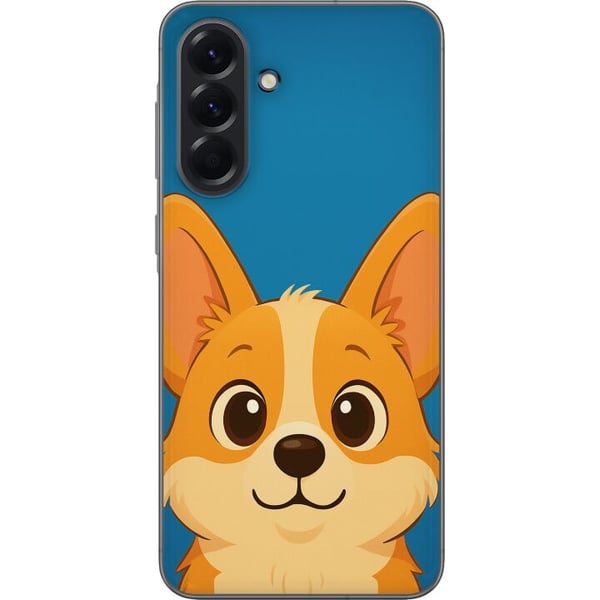 Kompatibelt Mobildeksel til Samsung Galaxy A56 Hello Corgi Kompatibelt Mobildeksel til Samsung Galaxy A56 Hello Corgi