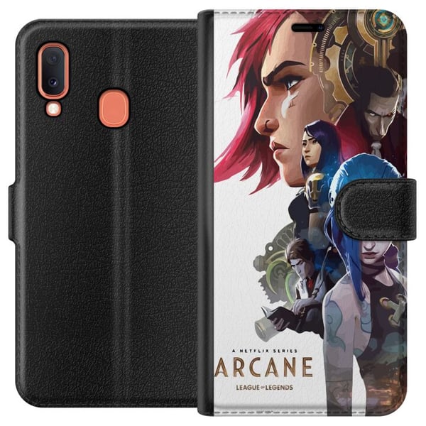 Kompatibelt Lommeboketui til Samsung Galaxy A20e League of Legends Kompatibelt Lommeboketui til Samsung Galaxy A20e League of Legends