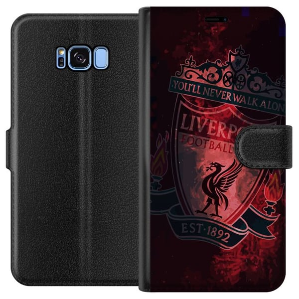Kompatibelt Plånboksfodral till Samsung Galaxy S8 Liverpool Kompatibelt Plånboksfodral till Samsung Galaxy S8 Liverpool
