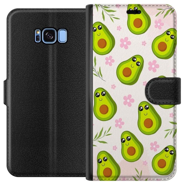 Kompatibelt Plånboksfodral till Samsung Galaxy S8 Avokado