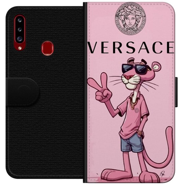 Kompatibelt Lommeboketui til Samsung Galaxy A20s Pink Panter Merke Kompatibelt Lommeboketui til Samsung Galaxy A20s Pink Panter Merke