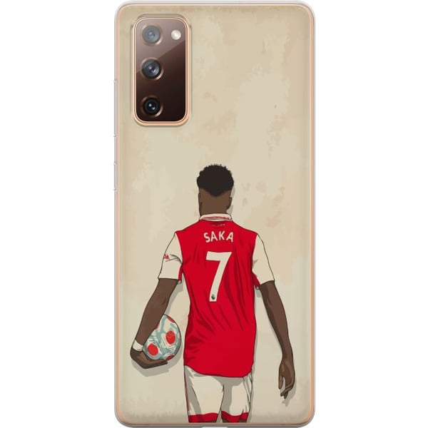 Kompatibelt Mobilskal till Samsung Galaxy S20 FE Saka Fotboll Arsenal FC Motiv Spelare Premier League