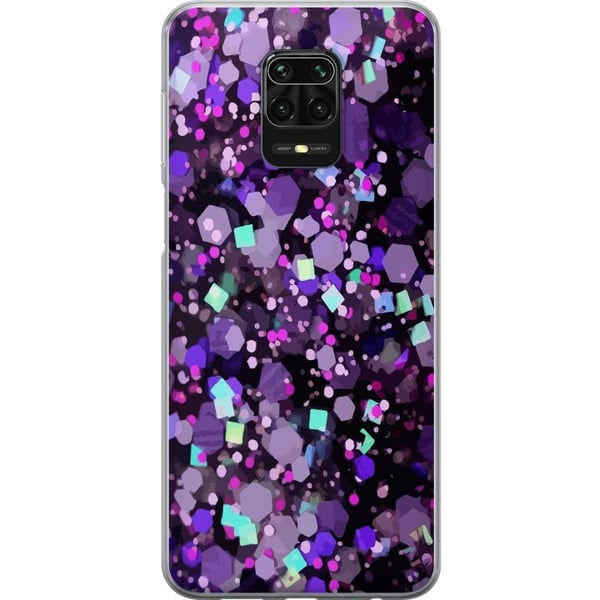 Kompatibelt Mobildeksel til Xiaomi Redmi Note 9S Lilla Glitter