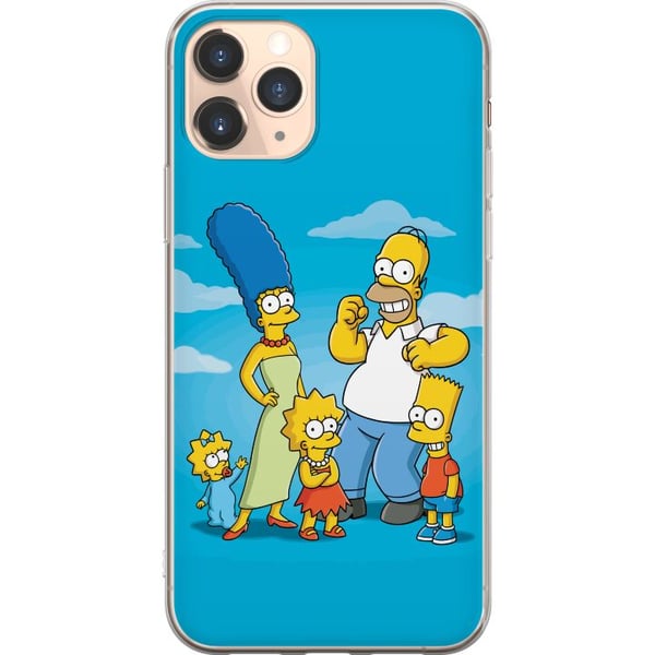 Kompatibelt Mobilskal till Apple iPhone 11 Pro The Simpsons familjeporträtt med Homer Marge Bart Lisa och Maggie ikoniskt tecknat motiv