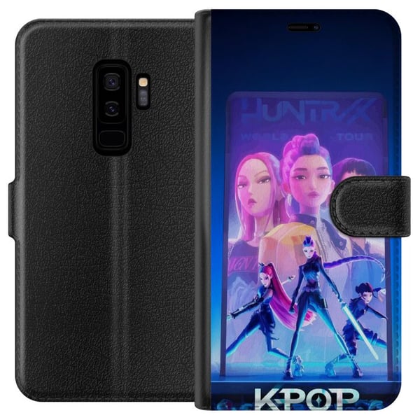 Kompatibelt Plånboksfodral till Samsung Galaxy S9+ KPop Demon Hunters 2 HuntrX futuristiskt KPopmotiv med scen och stark energi