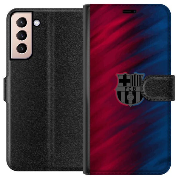 Kompatibelt Lommeboketui til Samsung Galaxy S21 FC Barcelona Kompatibelt Lommeboketui til Samsung Galaxy S21 FC Barcelona