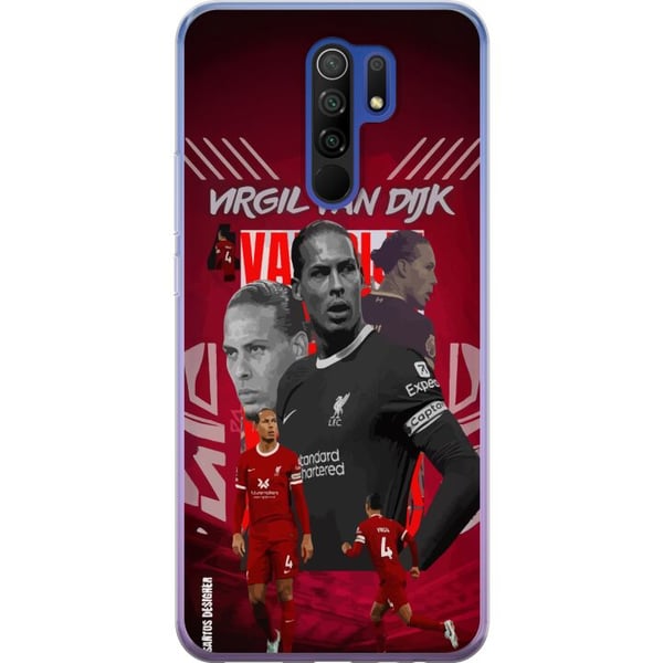 Kompatibel Mobilcover til Xiaomi Redmi 9 Virgil van Dijk Liverpool Nederlandene stærk forsvarsgeneral stabil sikker og en af verdens bedste midterfor