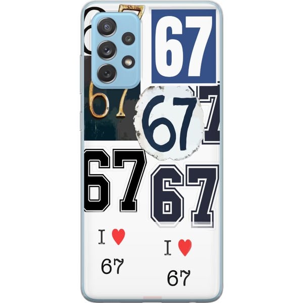 Kompatibelt Mobilskal till Samsung Galaxy A52 5G 67 meme vintage numbers collage – retro 6-7 nummerdesign med klassiska typsnitt och vintage känsla Kompatibelt Mobilskal till Samsung Galaxy A52 5G 67 meme vintage numbers collage – retro 6-7 nummerdesign med klassiska typsnitt och vintage känsla