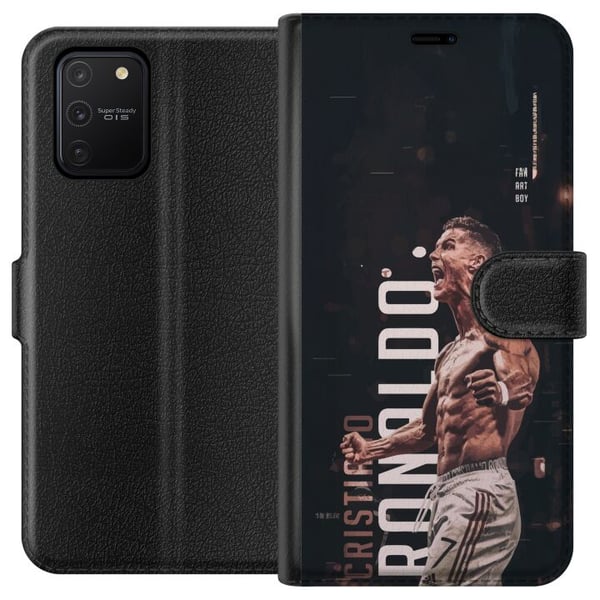 Kompatibelt Lommeboketui til Samsung Galaxy S10 Lite Cristiano Ronaldo Al-Nassr Portugal legendarisk angrepsspiller med kraft, hurtighet og en av fot Kompatibelt Lommeboketui til Samsung Galaxy S10 Lite Cristiano Ronaldo Al-Nassr Portugal legendarisk angrepsspiller med kraft, hurtighet og en av fot