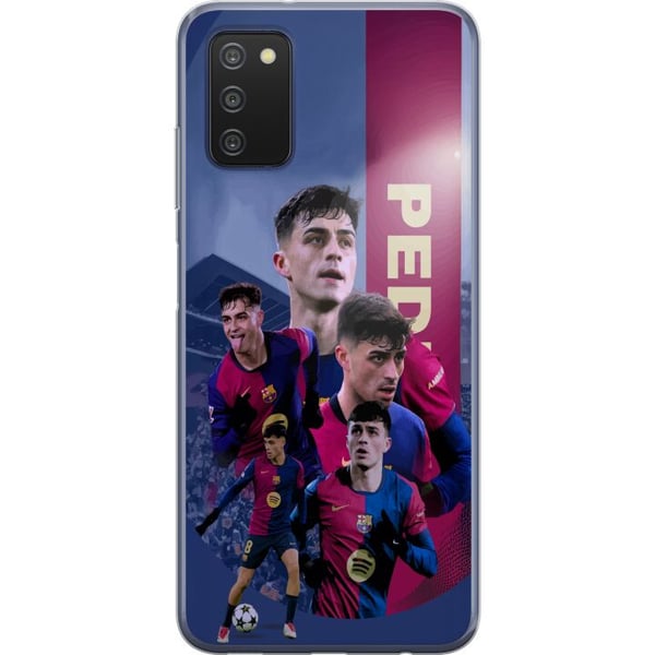 Kompatibelt Mobildeksel til Samsung Galaxy A03s Pedri Barcelona Spania fotball midtbanespiller ungt talent teknisk dyktig spiller med sterk utvikling