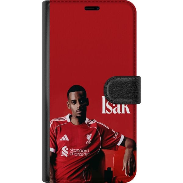 Kompatibelt Lommeboketui til Samsung Galaxy S21 Alexander Isak fotballplakat Liverpool-drakt Sveriges landslag spiss Premier League angrepsspiller de