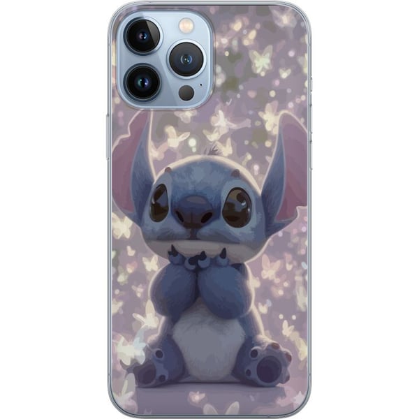 Kompatibelt Mobildeksel til Apple iPhone 13 Pro Max Stitch med sommerfugler søt Disney kawaii blå romvesen sommerfugler magisk pastell drømmende moti