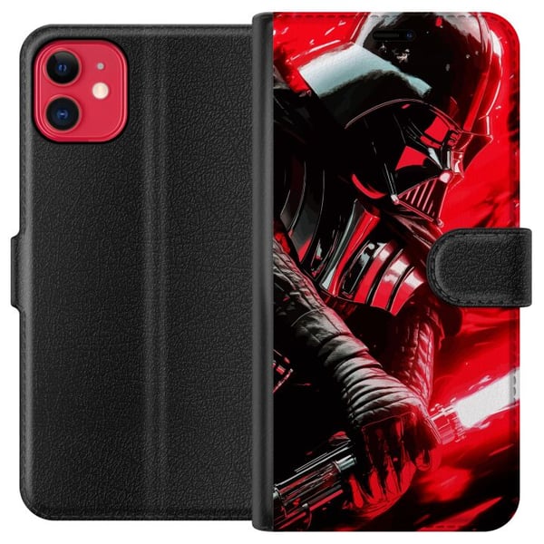 Kompatibel Tegnebogsetui til Apple iPhone 11 Darth Vader med rødt lyssværd kraftfuldt futuristisk design inspireret af galaksens mørke side Kompatibel Tegnebogsetui til Apple iPhone 11 Darth Vader med rødt lyssværd kraftfuldt futuristisk design inspireret af galaksens mørke side