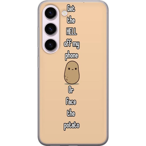 Kompatibel Mobilcover til Samsung Galaxy S23 Kartoffelillustration – Sjovt motiv: Hold dig væk fra min telefon, ellers møder du kartoflen Kompatibel Mobilcover til Samsung Galaxy S23 Kartoffelillustration – Sjovt motiv: Hold dig væk fra min telefon, ellers møder du kartoflen