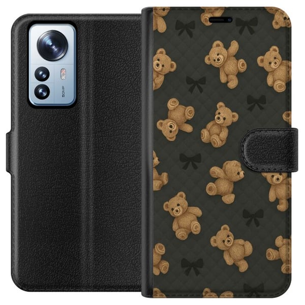 Kompatibel Tegnebogsetui til Xiaomi 12 Pro Teddy Knus
