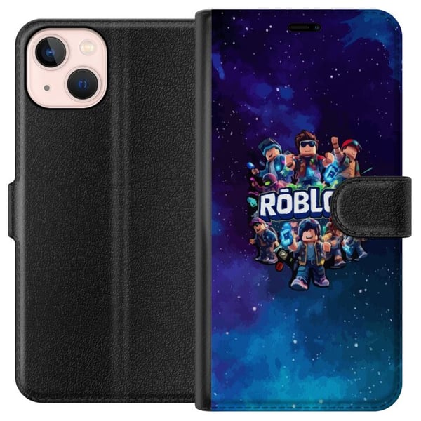 Kompatibelt Plånboksfodral till Apple iPhone 13 mini Roblox gamingdesign med avatarer galaxbakgrund blå och lila toner populär Roblox stil episk cart Kompatibelt Plånboksfodral till Apple iPhone 13 mini Roblox gamingdesign med avatarer galaxbakgrund blå och lila toner populär Roblox stil episk cart