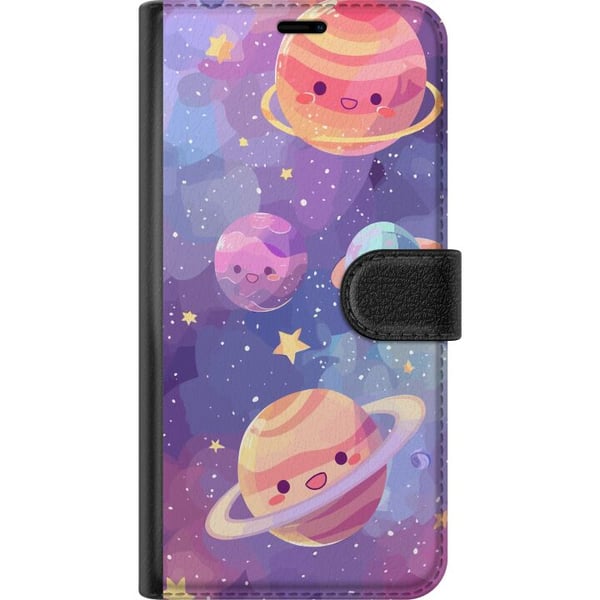 Kompatibelt Plånboksfodral till Samsung Galaxy S9+ Rymden Söt