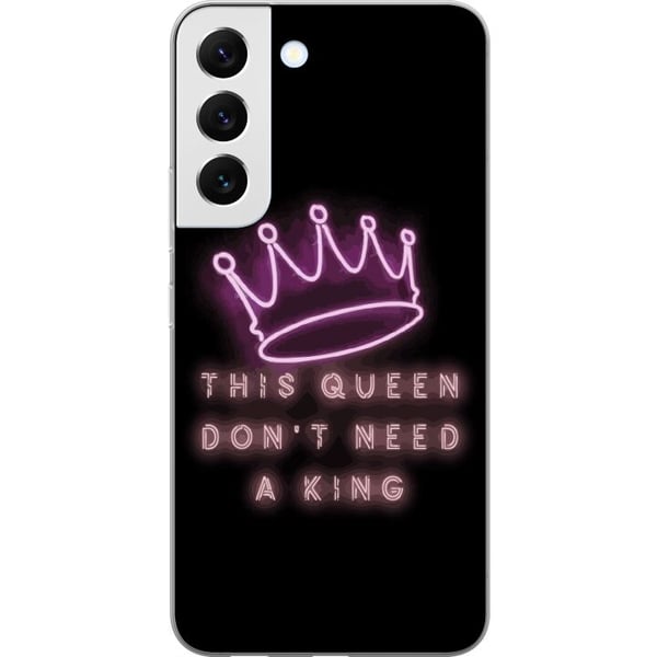 Kompatibelt Mobilskal till Samsung Galaxy S22 5G Queen Quote Girl Power Feminist