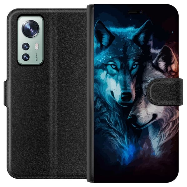 Yhteensopiva Lompakkokotelo Xiaomi 12 Sudet yössä