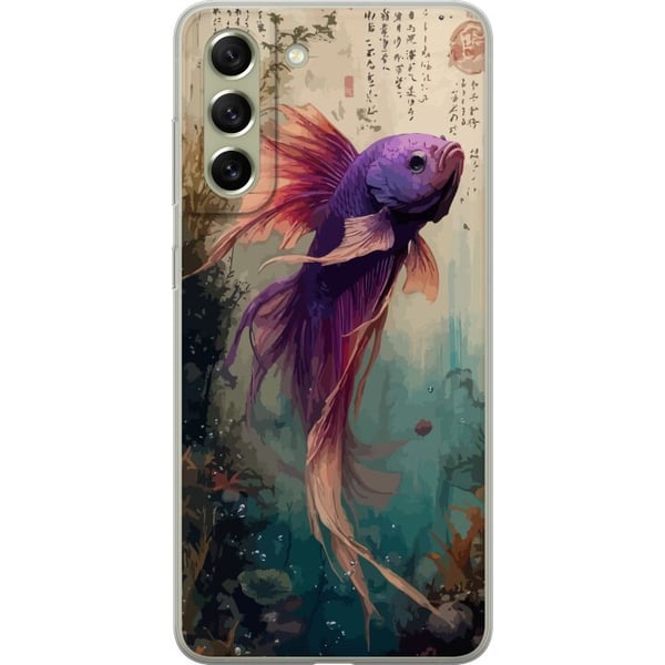 Kompatibel Mobilcover til Samsung Galaxy S21 FE 5G Asiatisk koifisk japansk akvarium