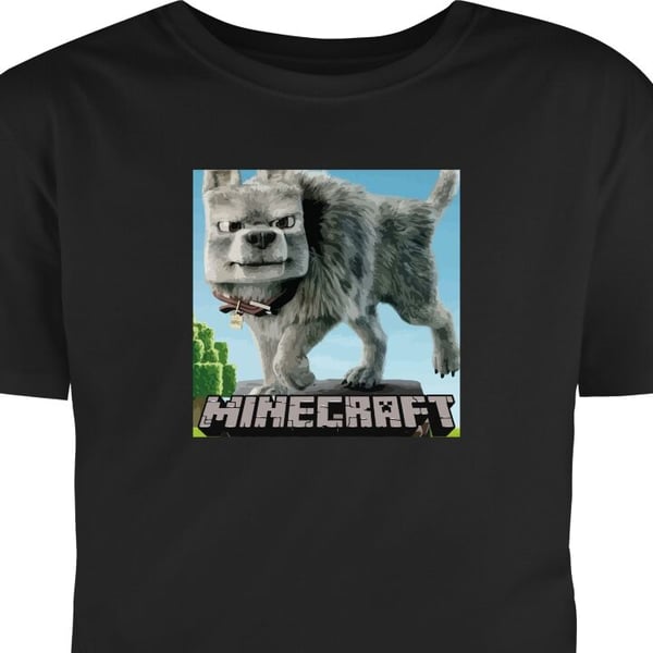 Barn T-shirt A Minecraft Movie Svart 12-13 År