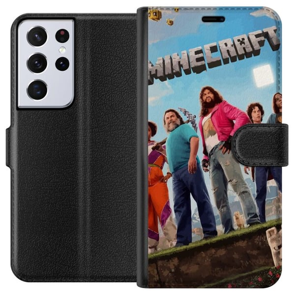 Kompatibelt Lommeboketui til Samsung Galaxy S21 Ultra 5G A Minecraft Movie