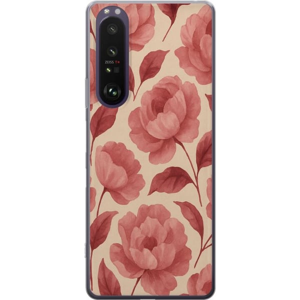 Kompatibel Mobilcover til Sony Xperia 1 III Roseblomst