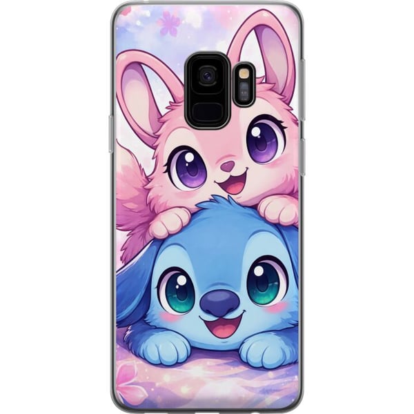 Yhteensopiva Puhelinkuori Samsung Galaxy S9 Söpö kawaii-kuvitus, jossa on vaaleanpunaisia ja sinisiä fantasiaeläimiä, suuret silmät ja pehmeät värit, Yhteensopiva Puhelinkuori Samsung Galaxy S9 Söpö kawaii-kuvitus, jossa on vaaleanpunaisia ja sinisiä fantasiaeläimiä, suuret silmät ja pehmeät värit,